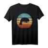 Seekuh Retro Vintage T-Shirt mit Sonnenuntergang - Meereskuh Design für Tierliebhaber, Surfer & Umweltfreunde
