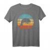 Seekuh Retro Vintage T-Shirt mit Sonnenuntergang - Meereskuh Design für Tierliebhaber, Surfer & Umweltfreunde