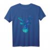 Rentier T-Shirt für Tierliebhaber in Cyanblau, Violett und Blaugrün – Perfekt für Jäger, Camper, Bauern & Rentier-Fans