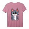 Cute Baby Wolf Kawaii Auge Wolf Tierliebhaber T-Shirt – Perfektes Geschenk für Wolf-Fans & Tierliebhaber zu Weihnachten & Geburtstagen