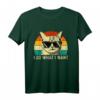 I Do What I Want - Retro Vintage Katzenbesitzer Tierliebhaber T-Shirt – Perfektes Geschenk für Katzenmütter, Katzenväter & Katzenfans