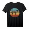 Zebra Retro Vintage T-Shirt mit Sonnenuntergang - Tierliebhaber & Zoo-Fans, unisex Design für Männer, Frauen, Jungen & Mädchen