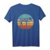 Zebra Retro Vintage T-Shirt mit Sonnenuntergang - Tierliebhaber & Zoo-Fans, unisex Design für Männer, Frauen, Jungen & Mädchen