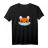 Süßer Fuchs mit Mundschutz Geschenk für Tierliebhaber - Unterstütze den Tierschutz mit stylischem T-Shirt