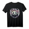 Niedliches Pandabär-Blumenkrone T-Shirt mit Aquarell-Design – Perfekt für Tierliebhaber, Blumenfans und Frühlingsliebhaber