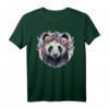 Niedliches Pandabär-Blumenkrone T-Shirt mit Aquarell-Design – Perfekt für Tierliebhaber, Blumenfans und Frühlingsliebhaber