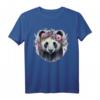 Niedliches Pandabär-Blumenkrone T-Shirt mit Aquarell-Design – Perfekt für Tierliebhaber, Blumenfans und Frühlingsliebhaber