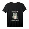 Eulen T-Shirt mit Motivationsspruch 'Gut Alles Gut' – Perfekt für Eulenliebhaber, Tierfreunde & als Faschingskostüm, Weihnachts- & Oster-Geschenk