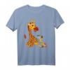 Lustiges Giraffe mit Kaffee Safari Tierliebhaber Grafikdesign T-Shirt - Perfektes Geschenk für Giraffenfans & Tierliebhaber