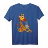 Lustiges Giraffe mit Kaffee Safari Tierliebhaber Grafikdesign T-Shirt - Perfektes Geschenk für Giraffenfans & Tierliebhaber