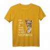 Damen Leopard T-Shirt mit V-Ausschnitt - Lustiges Tierliebhaber-Outfit für Mädchen & Damen, Perfekt als Geschenk zu Geburtstag & Weihnachten