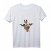 Damen Giraffen Gesicht Niedlich Tierliebhaber T-Shirt mit V-Ausschnitt – Stylisch & Trendiges Geschenk für Zoo- und Tierparkfans