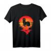 Otter im Sonnenuntergang T-Shirt – Lustige Geschenkidee für Otterfans, Tierpfleger & Tierliebhaber