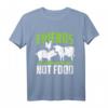 Friends Not Food Vegan Spruch T-Shirt für Tierliebhaber & Tierschützer - Lustiges Geschenk zum Geburtstag für Veganer, Vegetarier & Tierfreunde