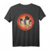 Qualle Retro Vintage T-Shirt im Sonnenuntergang – Meerestier Design für Tierliebhaber, Taucher, Surfer & Umweltaktivisten