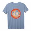 Qualle Retro Vintage T-Shirt im Sonnenuntergang – Meerestier Design für Tierliebhaber, Taucher, Surfer & Umweltaktivisten
