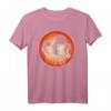 Qualle Retro Vintage T-Shirt im Sonnenuntergang – Meerestier Design für Tierliebhaber, Taucher, Surfer & Umweltaktivisten