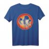 Qualle Retro Vintage T-Shirt im Sonnenuntergang – Meerestier Design für Tierliebhaber, Taucher, Surfer & Umweltaktivisten