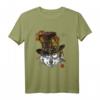 Steampunk Wolf Shirt mit Getriebe und Tiergesicht – Perfekt für Wolfsliebhaber, Tierfreunde und Steampunk-Fans