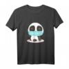 Süßer Panda mit Mundschutz T-Shirt – Geschenk für Tierliebhaber, Unterstützer des Tierschutzes & Masken-Fans