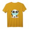 Süßer Panda mit Mundschutz T-Shirt – Geschenk für Tierliebhaber, Unterstützer des Tierschutzes & Masken-Fans