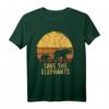 Rette die Elefanten Tierliebhaber T-Shirt – Tolles Geschenk für Tier- und Elefantenfreunde