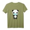 Süßer Panda mit Mundschutz T-Shirt – Geschenk für Tierliebhaber, Maskenbefürworter & Pandafans