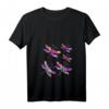 Damen Libellen T-Shirt - Buntes Insekten Motiv für Tierliebhaber, Entomologen & Naturliebhaber, ideales Geschenk für Muttertag, Geburtstag & Weihnachten