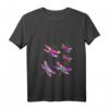 Damen Libellen T-Shirt - Buntes Insekten Motiv für Tierliebhaber, Entomologen & Naturliebhaber, ideales Geschenk für Muttertag, Geburtstag & Weihnachten