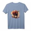 Lustiges Stier T-Shirt mit großen Hörnern für Bullenlauf-Fans und Tierliebhaber – Perfektes Geschenk für Geburtstage, Weihnachten & mehr