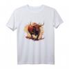 Lustiges Stier T-Shirt mit großen Hörnern für Bullenlauf-Fans und Tierliebhaber – Perfektes Geschenk für Geburtstage, Weihnachten & mehr