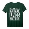 Animal Lives Matter Vegetarier T-Shirt - Veganer Tierschutz Design, Perfektes Geschenk für Veganer und Vegetarier zum Geburtstag
