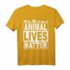 Animal Lives Matter Vegetarier T-Shirt - Veganer Tierschutz Design, Perfektes Geschenk für Veganer und Vegetarier zum Geburtstag