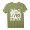 Animal Lives Matter Vegetarier T-Shirt - Veganer Tierschutz Design, Perfektes Geschenk für Veganer und Vegetarier zum Geburtstag