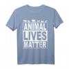 Animal Lives Matter Vegetarier T-Shirt - Veganer Tierschutz Design, Perfektes Geschenk für Veganer und Vegetarier zum Geburtstag