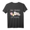Save Animals Eat People Veganer Vegetarier Go Veggie T-Shirt – Lustiges Tier-Design für Tierrechts- und Veganer-Engagement