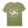 Save Animals Eat People Veganer Vegetarier Go Veggie T-Shirt – Lustiges Tier-Design für Tierrechts- und Veganer-Engagement
