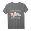 Save Animals Eat People Veganer Vegetarier Go Veggie T-Shirt – Lustiges Tier-Design für Tierrechts- und Veganer-Engagement