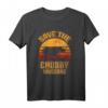 Save The Chubby Unicorns Vintage Nashorn T-Shirt - Lustiges Retro Tiermotiv, Perfekt für Nashorn- und Einhornfans, Tierschützer Geschenkidee