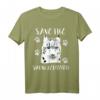 Save The Snow Leopard Schneeleopard Katze Tierschutz T-Shirt – Unterstütze den Schutz der bedrohten Wildkatze, perfektes Geschenk für Tierliebhaber und Naturschützer