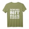 Schluss mit Billigfleisch! T-Shirt gegen Massentierhaltung, Tierquälerei & für Agrarwende und Tierschutz (Weiß)