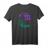 Vegan T-Shirt Damen - EAT PSSY ITS VEGAN & Tierschutz Botschaft mit V-Ausschnitt, Perfektes Geschenk für Veganer & Tierliebhaber