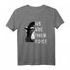We are their Voice – Tierschutz T-Shirt gegen Tierversuche, Tierquälerei & für Tierwohl, perfekte Geschenkidee für Tierschützer und Tierfreunde