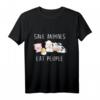 Save Animals Eat People Veganer Vegetarier Go Veggie Langarmshirt – Lustiges Tierrechts-Design für Veganer & Tierschützer