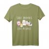 Save Animals Eat People Veganer Vegetarier Go Veggie Langarmshirt – Lustiges Tierrechts-Design für Veganer & Tierschützer