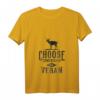 Damen GO VEGAN SPRUCH Veganer Tierschützer T-Shirt mit V-Ausschnitt - Für Veganer, Tierschützer & Veggie Lifestyle