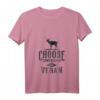 Damen GO VEGAN SPRUCH Veganer Tierschützer T-Shirt mit V-Ausschnitt - Für Veganer, Tierschützer & Veggie Lifestyle