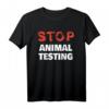 Stoppt Tierversuche T-Shirt - Gegen Tierquälerei & für Tierrechte, Geschenk für Tierschutzaktivisten & Protestierende