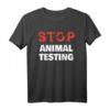 Stoppt Tierversuche T-Shirt - Gegen Tierquälerei & für Tierrechte, Geschenk für Tierschutzaktivisten & Protestierende