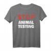 Stoppt Tierversuche T-Shirt - Gegen Tierquälerei & für Tierrechte, Geschenk für Tierschutzaktivisten & Protestierende